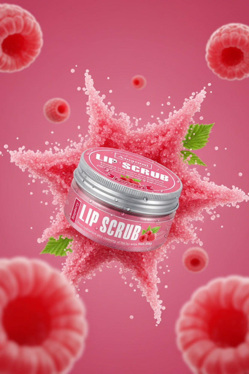 Raspberry Kiss Duo – Scrub & Ενυδατικό Gloss Χειλιών