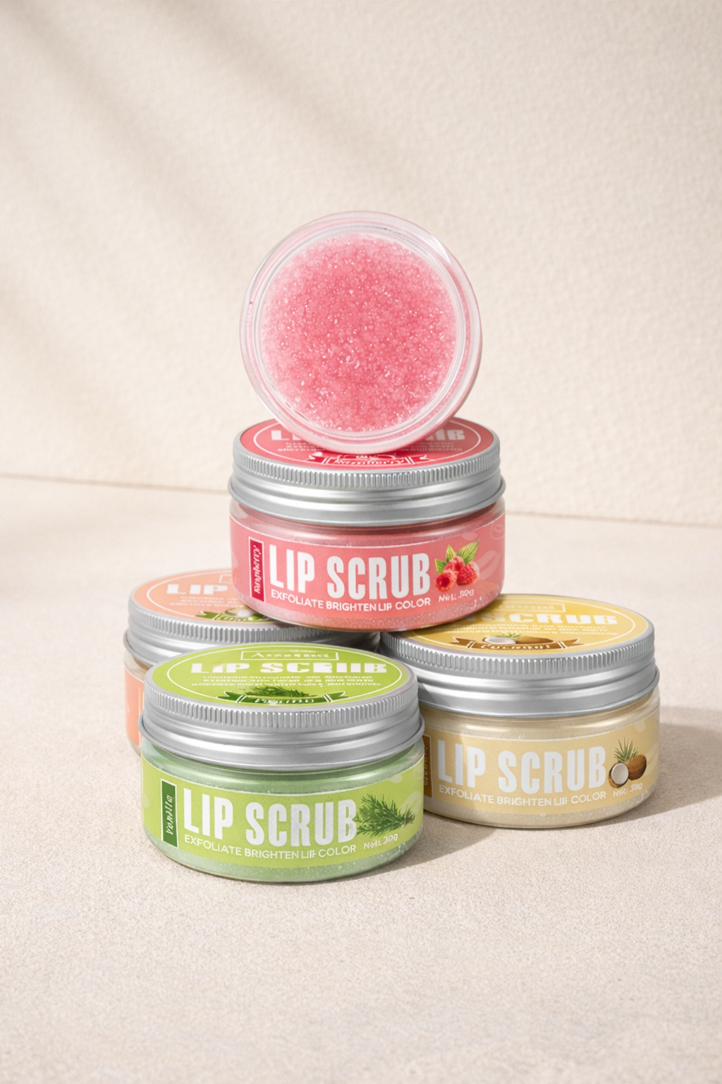 Lip scrub - Ενυδατικό Scrub Χειλιών με Φρούτα
