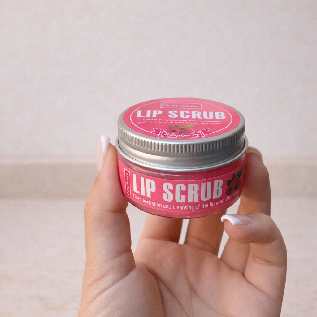 Raspberry Kiss Duo – Scrub & Ενυδατικό Gloss Χειλιών