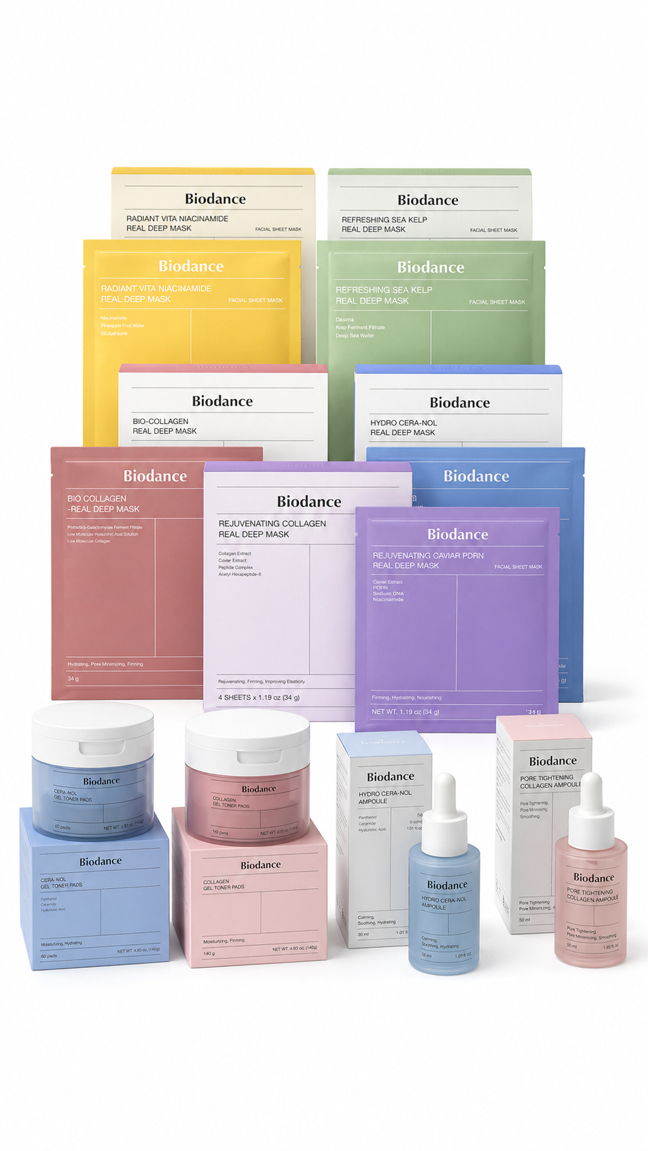 Σετ Περιποίησης Προσώπου – Collagen, Niacinamide, Cera-Nol & Sea Kelp